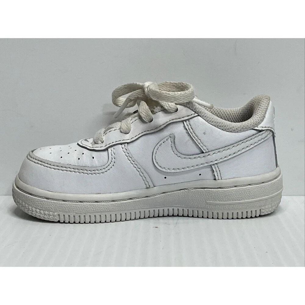 Nike Air Force 1 White Low  Leather Toddler Size 7c Sneakers 314194-117
